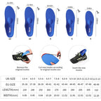 VALSOLE Orthotic Insoles High Arch Foot Support Soft Medical Inserts - Plantar Fasciitis, Flat Feet, Pain Relief - Blue 9.5-10 UK - Very Good
