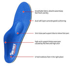 VALSOLE Orthotic Insoles High Arch Foot Support Soft Medical Inserts - Plantar Fasciitis, Flat Feet, Pain Relief - Blue 9.5-10 UK - Very Good