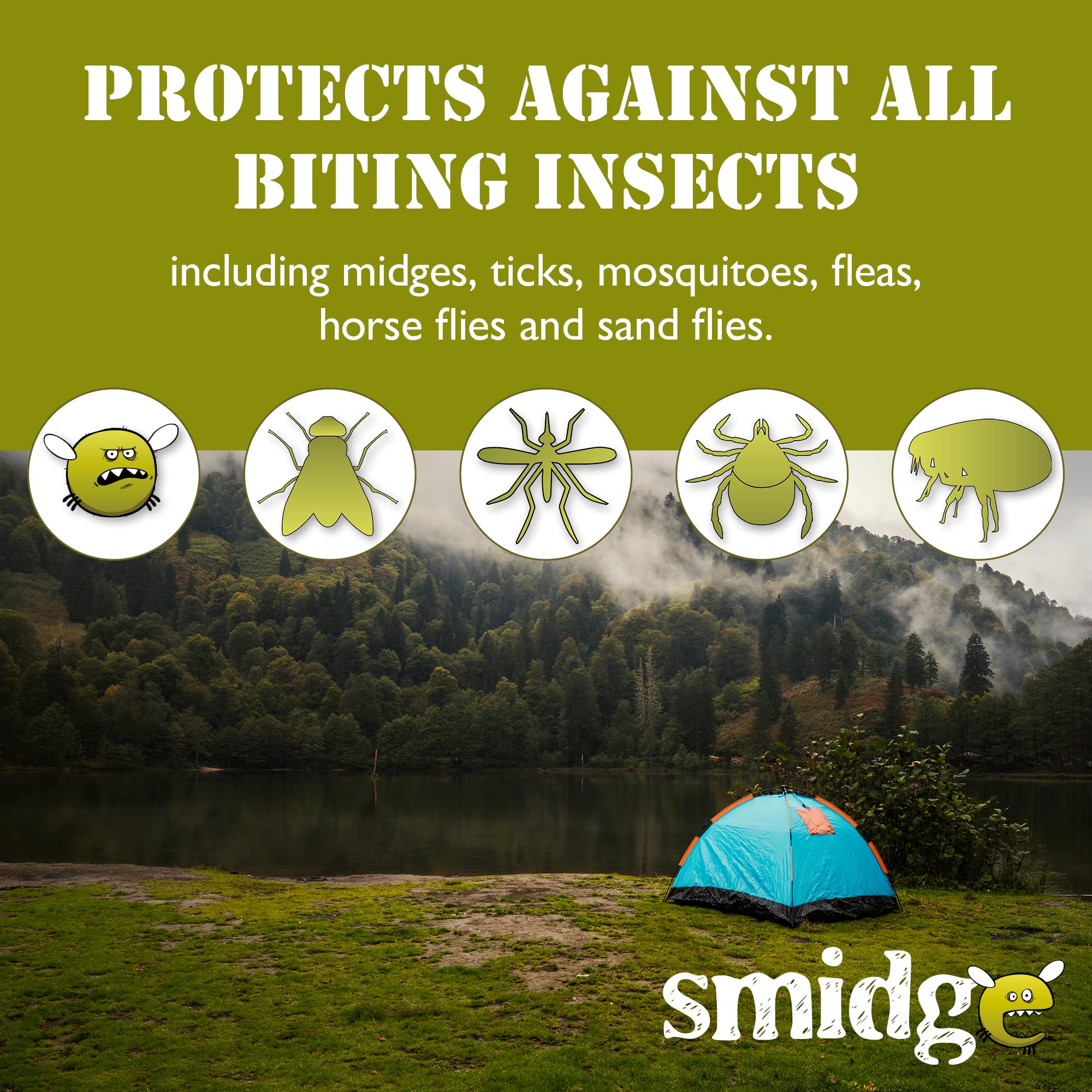 Smidge Insect Repellent Cream - 75ml - Midge Mosquito Tick Protection Lotion - Damaged Box - BBE 04/2031