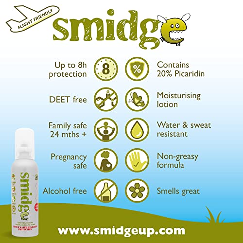 Smidge Insect Repellent Cream - 75ml - Midge Mosquito Tick Protection Lotion - Damaged Box - BBE 04/2031