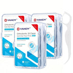 YANDY Braces Floss Picks - Orthodontic Twin-Line Dental Floss Sticks - 150 Count Interdental Cleaners - Very Good