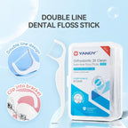 YANDY Braces Floss Picks - Orthodontic Twin-Line Dental Floss Sticks - 150 Count Interdental Cleaners - Very Good