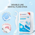 YANDY Braces Floss Picks - Orthodontic Twin-Line Dental Floss Sticks - 150 Count Interdental Cleaners - Very Good