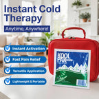 Koolpak Compact Instant Cold Ice Packs - 15x15cm - Pack of 10 - Disposable First Aid Injury Relief Cold Compress - Damaged Box