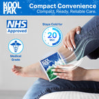 Koolpak Compact Instant Cold Ice Packs - 15x15cm - Pack of 10 - Disposable First Aid Injury Relief Cold Compress - Damaged Box