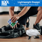 Koolpak Compact Instant Cold Ice Packs - 15x15cm - Pack of 10 - Disposable First Aid Injury Relief Cold Compress - Damaged Box