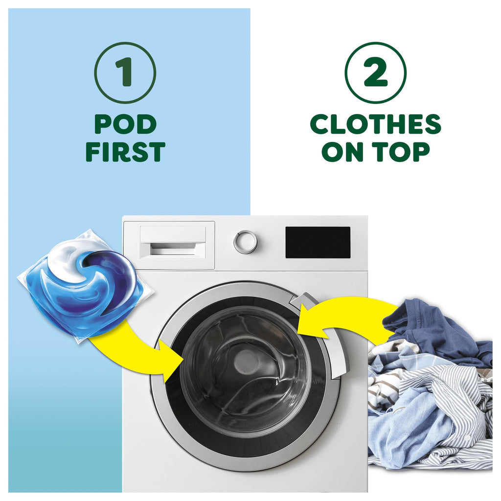 Fairy Non Bio Platinum Washing Pods - Extra Stain Removal Laundry Detergent - 132 Count (44 Pods x 3 Packs) - Damaged Box