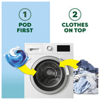 Fairy Non Bio Platinum Washing Pods - Extra Stain Removal Laundry Detergent - 132 Count (44 Pods x 3 Packs) - Damaged Box