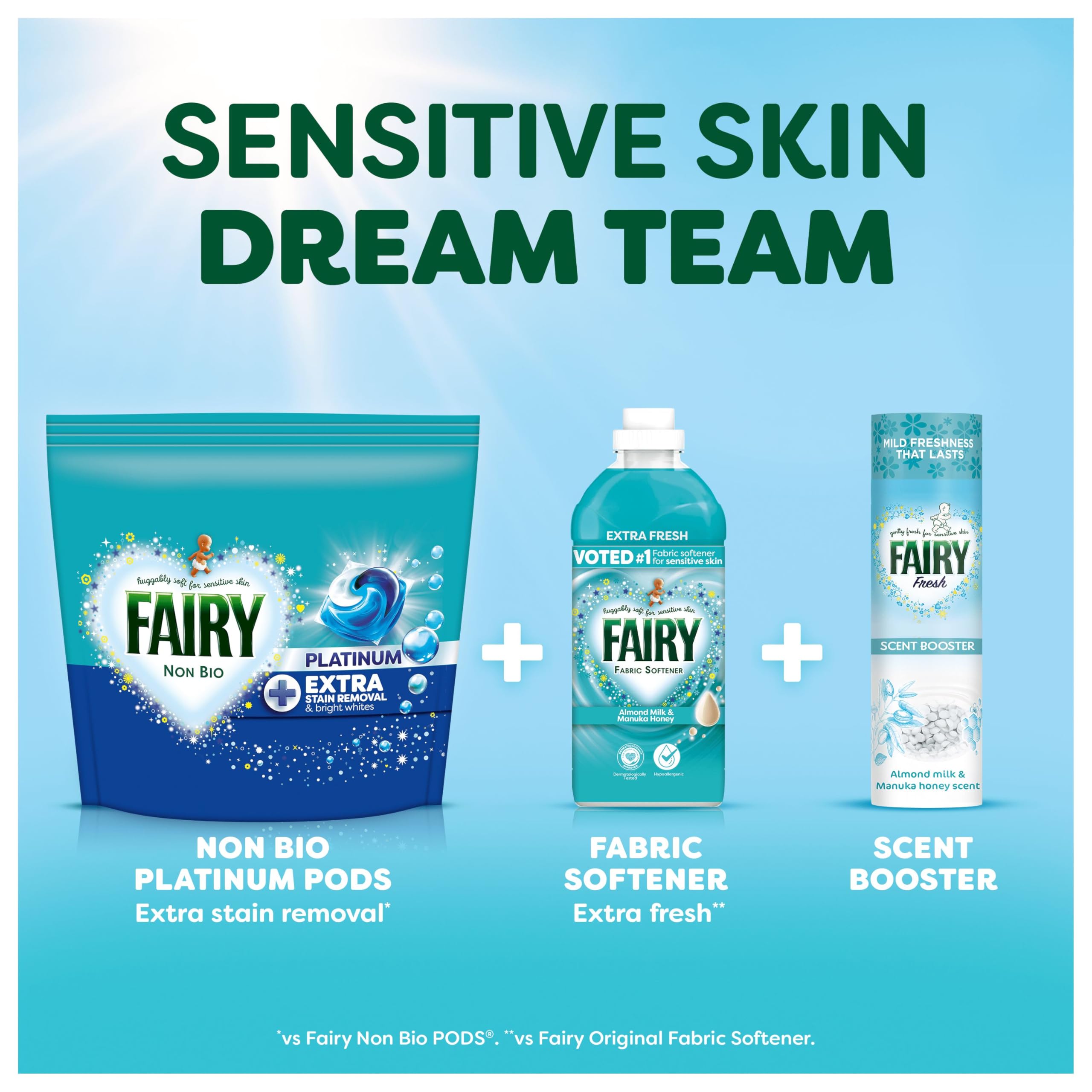 Fairy Non Bio Platinum Washing Pods - Extra Stain Removal Laundry Detergent - 132 Count (44 Pods x 3 Packs) - Damaged Box