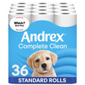 Andrex Complete Clean Toilet Roll - 36 Toilet Rolls - Damaged Box