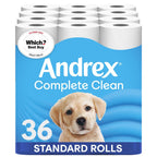 Andrex Complete Clean Toilet Roll - 36 Toilet Rolls - Damaged Box