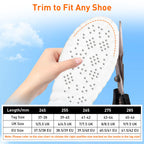 AIKUSICK Memory Foam Insoles - 2 Pair 4D Cloud Arch Support Shoe Inserts - Trim to Fit Foot Pain Relief - Very Good