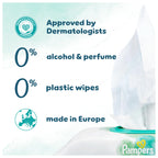 Pampers Harmonie Aqua Baby Wipes - Plastic Free, 99% Water - 24 Packs x 48 Wipes (1152 Total) - Pure Skin Protection - Damaged Box
