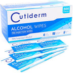 Cutiderm Pre-Injection Alcohol Wipes Swabs - Box of 500 Sachets - Medical Skin Prep Pads - Damaged Box