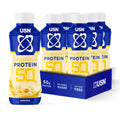 USN Protein 50 Ready-to-Drink High Protein Shake I Banana I 6 x 500ml - New - BBE 08/2026