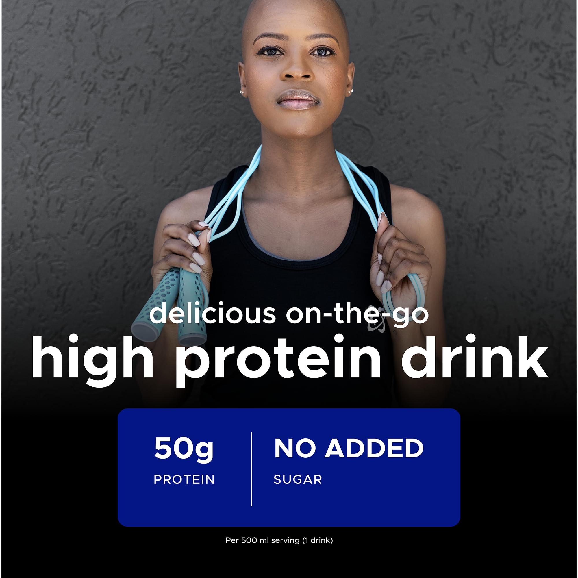 USN Protein 50 Ready-to-Drink High Protein Shake I Banana I 6 x 500ml - New - BBE 08/2026