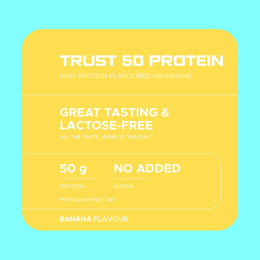 USN Protein 50 Ready-to-Drink High Protein Shake I Banana I 6 x 500ml - New - BBE 08/2026