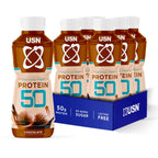 USN Protein 50 Ready-to-Drink High Protein Shake I Banana I 6 x 500ml - New - BBE 08/2026