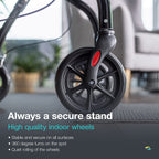 Helavo Narrow Walker - 23.6" Wide Indoor Mobility Aid with Tray - Compact Walking Frame - Damaged Box