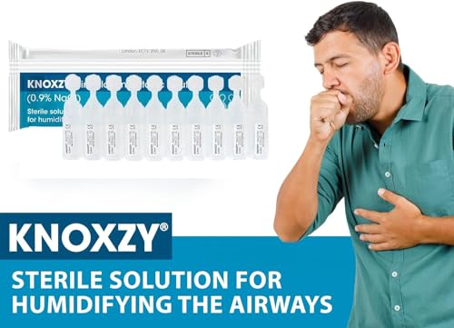 KNOXZY Isotonic Saline Solution 0.9% - Sodium Chloride NaCl - 2.5ml Unit Dose Vials - Inhalation Humidifier - 30 Count - Damaged Box - BBE 11/2027