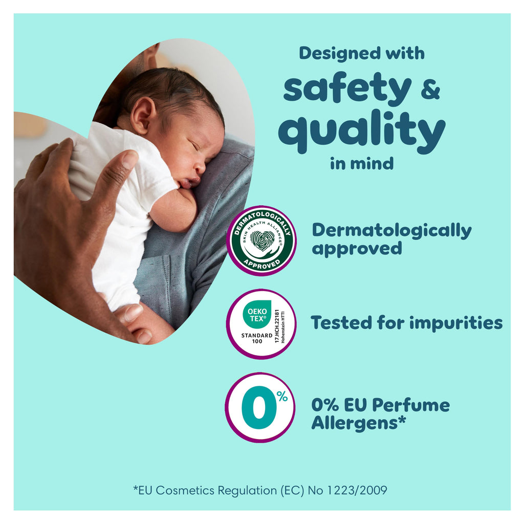 Pampers Premium Protection Nappies Size 5 - 152 Nappies - 11-16kg Monthly Pack with Harmonie Aqua Wipes 10 Count - Damaged Box