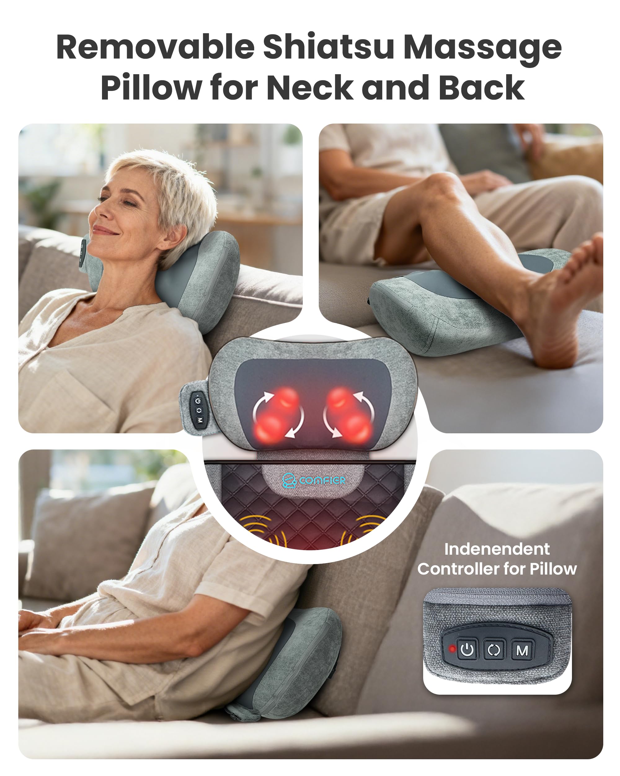COMFIER Massage Mats Full Body with Heat, Bed Massager, Gifts - Very Good