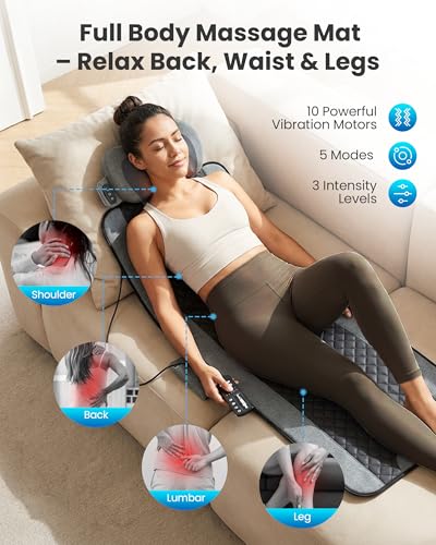 COMFIER Massage Mats Full Body with Heat, Bed Massager, Gifts - Very Good