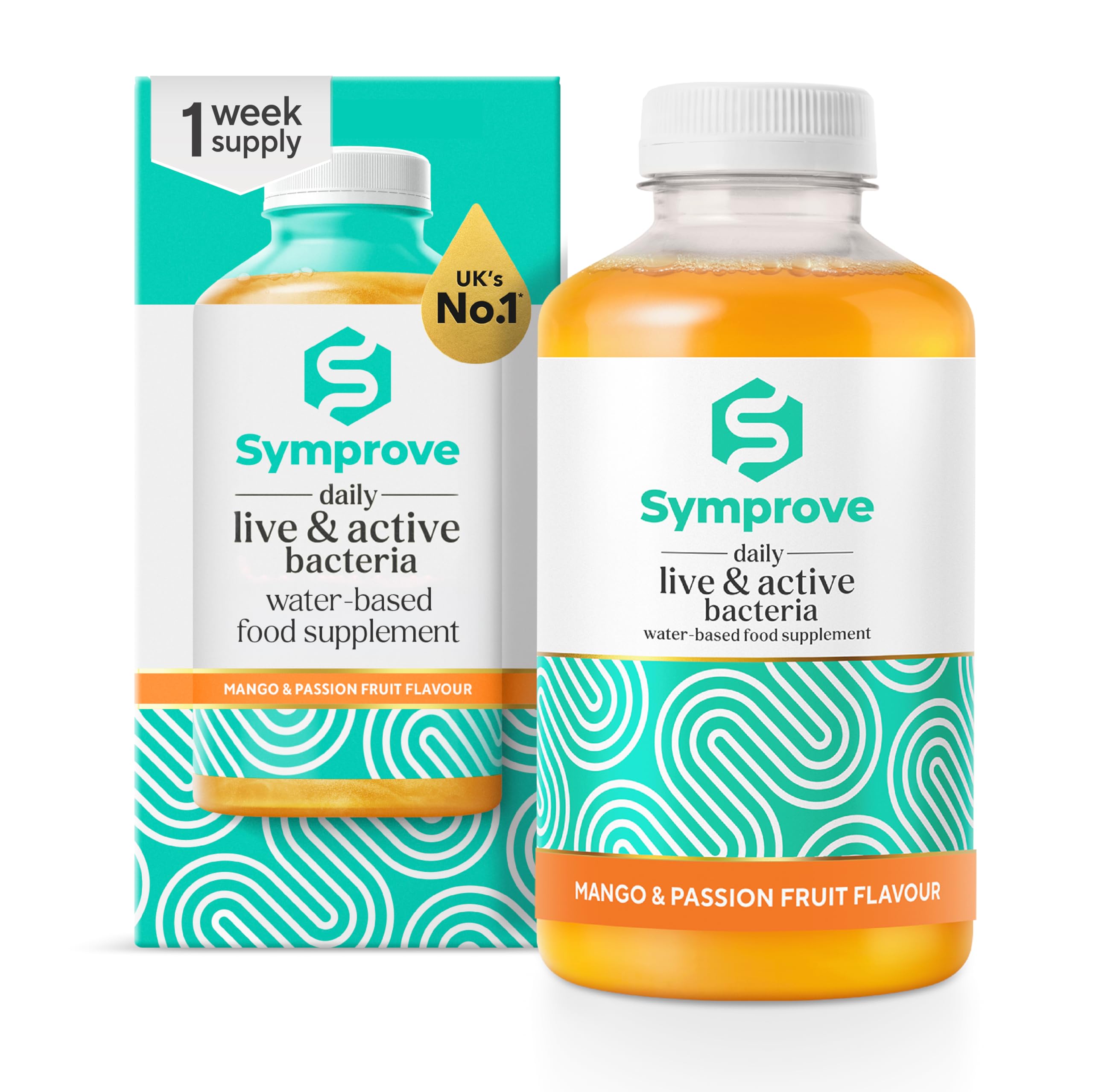 Symprove Liquid Live & Active Bacteria, Mango & Passionfruit, 12 x 500ml - Damaged Box