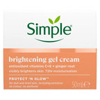 Simple Protect 'N' Glow Rest and Reset 72h Hydrating Gel cruelty-free, vegan moisturiser to enhance glowing skin 50 ml - New