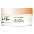Simple Protect 'N' Glow Rest and Reset 72h Hydrating Gel cruelty-free, vegan moisturiser to enhance glowing skin 50 ml - New