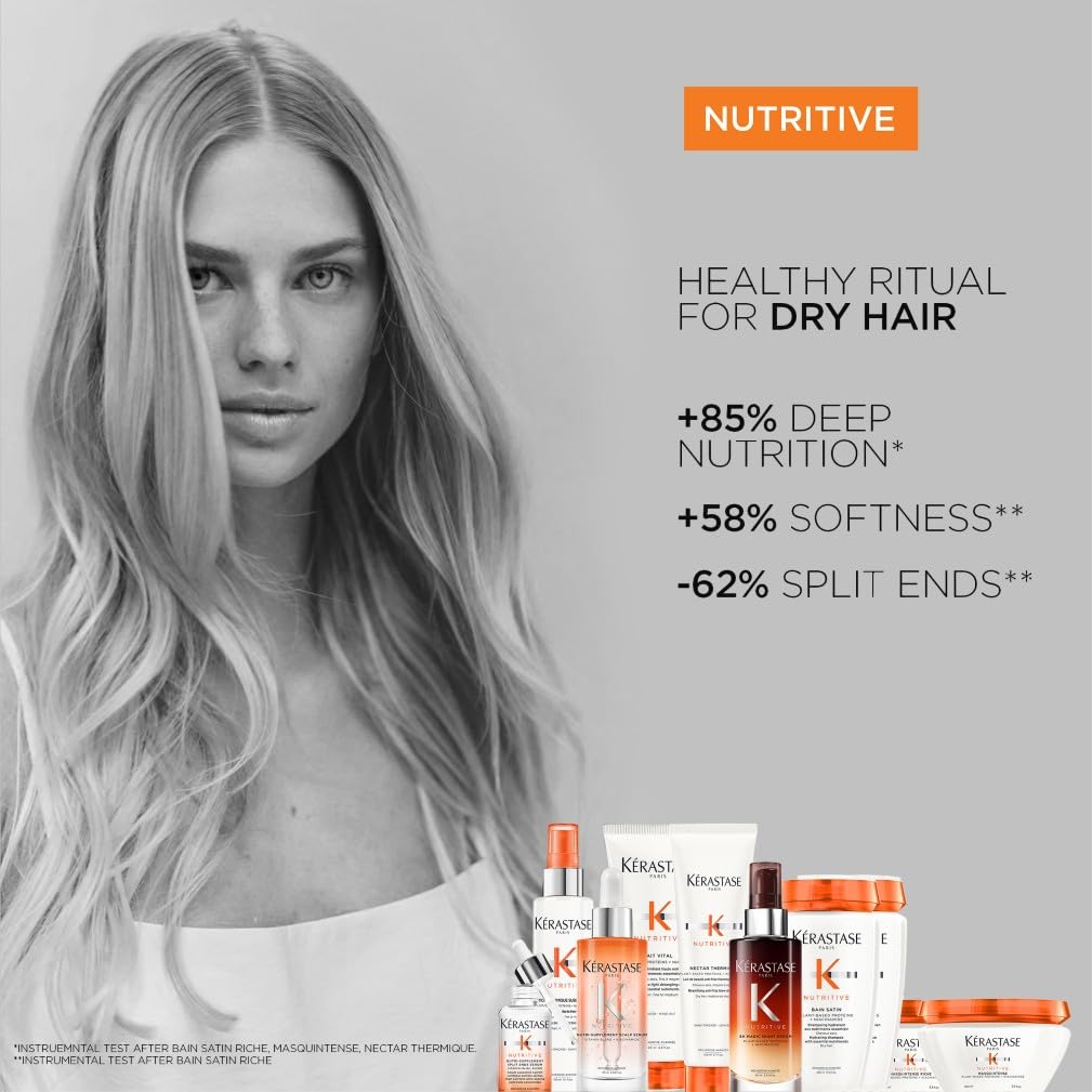 K'erastase Nutritive, Beautifying Detangling Blow-Dry Mist for Fine to Medium Dry Hair, Heat Protectant, Lotion Thermique Sublimatrice, 150 ml - New