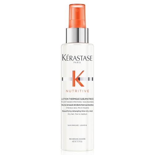 K'erastase Nutritive, Beautifying Detangling Blow-Dry Mist for Fine to Medium Dry Hair, Heat Protectant, Lotion Thermique Sublimatrice, 150 ml - New