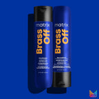 Matrix Brass Off Colour Protecting Blue Toning Conditioner, For Lightened Brown Hair, To Hydrate and Nourish - Damaged Box