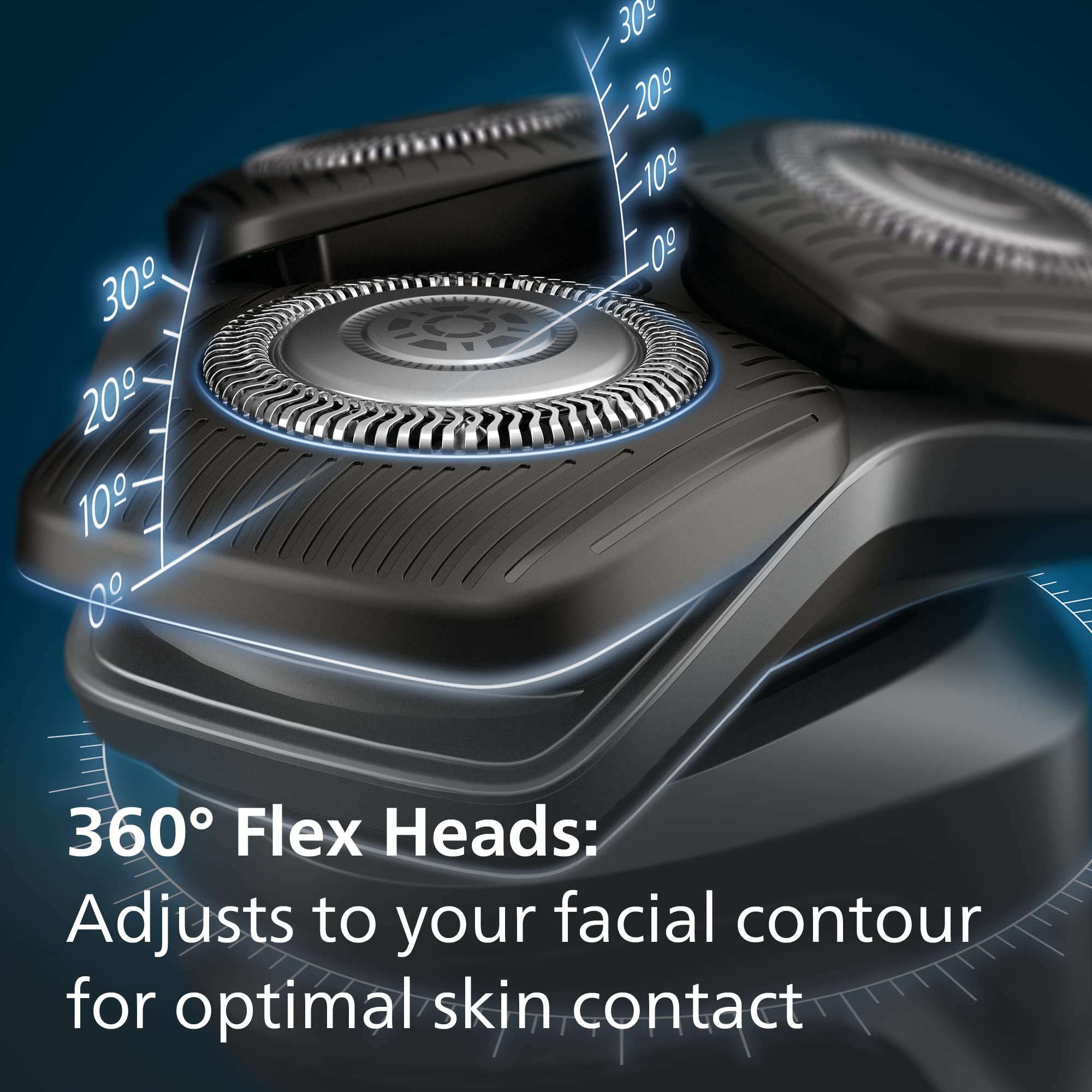 Philips Shaver Series 5000 S5884/35 Wet & Dry Electric Men's Razor with Charging Stand & Travel Case - Damaged Box