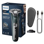 Philips Shaver Series 5000 S5884/35 Wet & Dry Electric Men's Razor with Charging Stand & Travel Case - Damaged Box