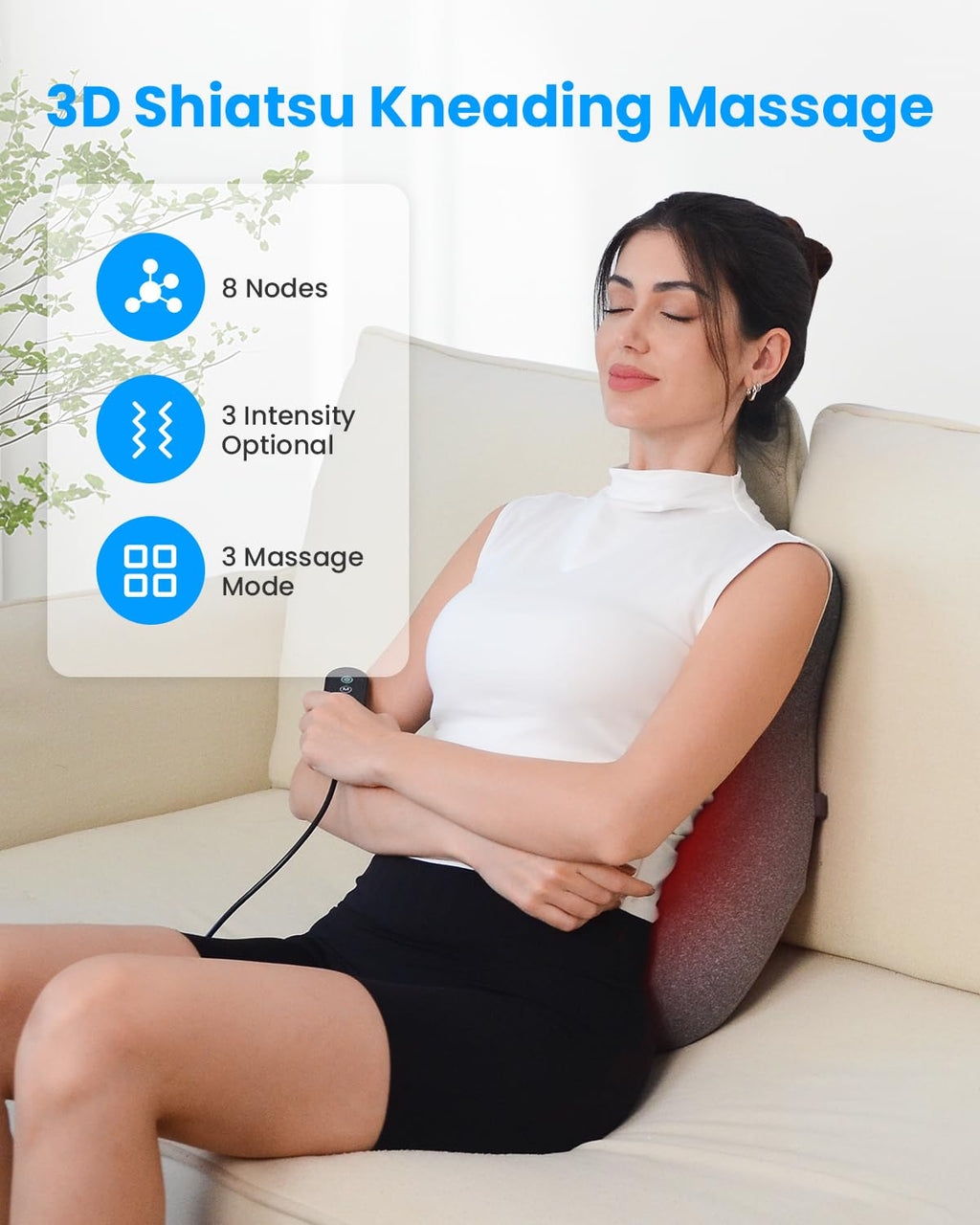 COMFIER Back Massager with Heat - Neck Massager - Shiatsu Massage Cushion for Women - Very Good