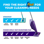 Flash Power Spray Mop Cleaner Starter Kit, 1 Washable, 17 Disposable Pads - Damaged Box