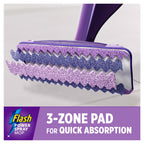 Flash Power Spray Mop Cleaner Starter Kit, 1 Washable, 17 Disposable Pads - Damaged Box