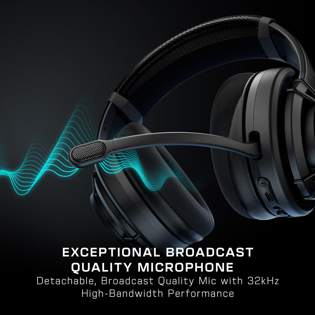 Turtle Beach Atlas Air Wireless Open Back PC Gaming Headset with 24-bit High-Fidelity Audio, Broadcast Grade Mic, Floating Earcup, Memory Foam Cushions and Bluetooth for PC, PS5, PS4 and Mobile - New