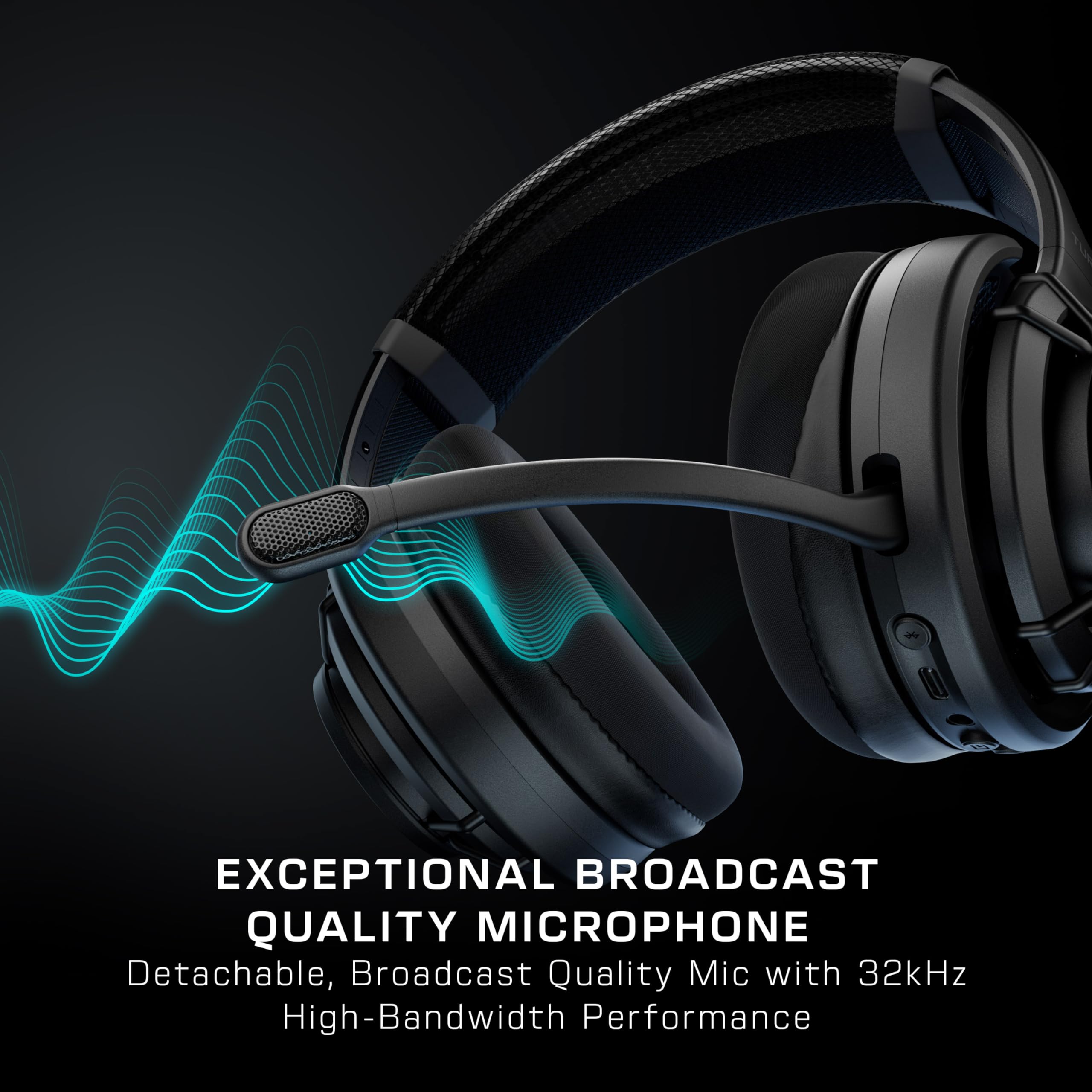 Turtle Beach Atlas Air Wireless Open Back PC Gaming Headset with 24-bit High-Fidelity Audio, Broadcast Grade Mic, Floating Earcup, Memory Foam Cushions and Bluetooth for PC, PS5, PS4 and Mobile - New