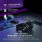 Turtle Beach Atlas Air Wireless Open Back PC Gaming Headset with 24-bit High-Fidelity Audio, Broadcast Grade Mic, Floating Earcup, Memory Foam Cushions and Bluetooth for PC, PS5, PS4 and Mobile - New