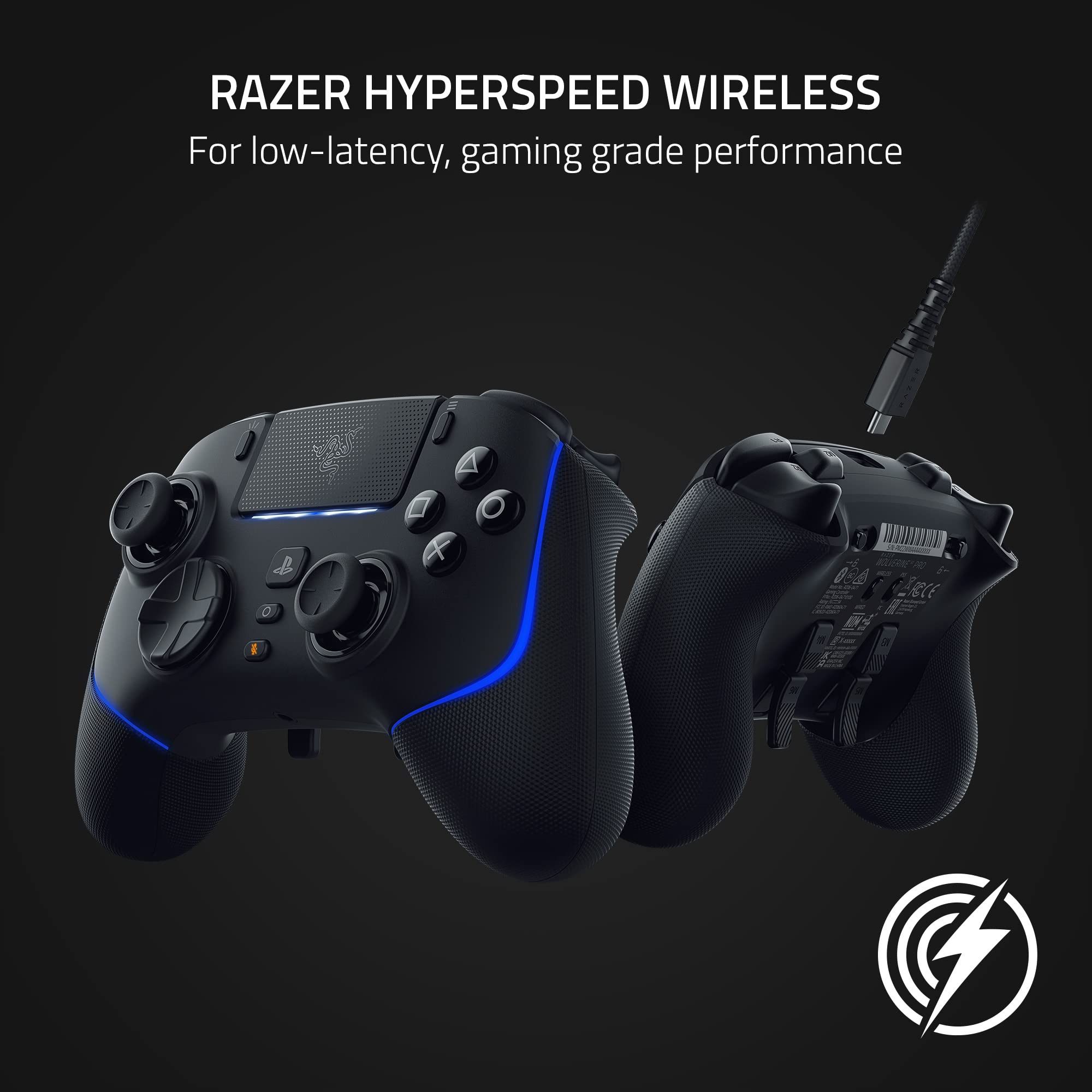 Razer Wolverine V2 Pro - Wireless Pro Gaming Controller for PS5 Consoles and PC (HyperSpeed Wireless, Mecha-Tactile Action Buttons, 8-Way Microswitch D-Pad, HyperTrigger) Black - Like New