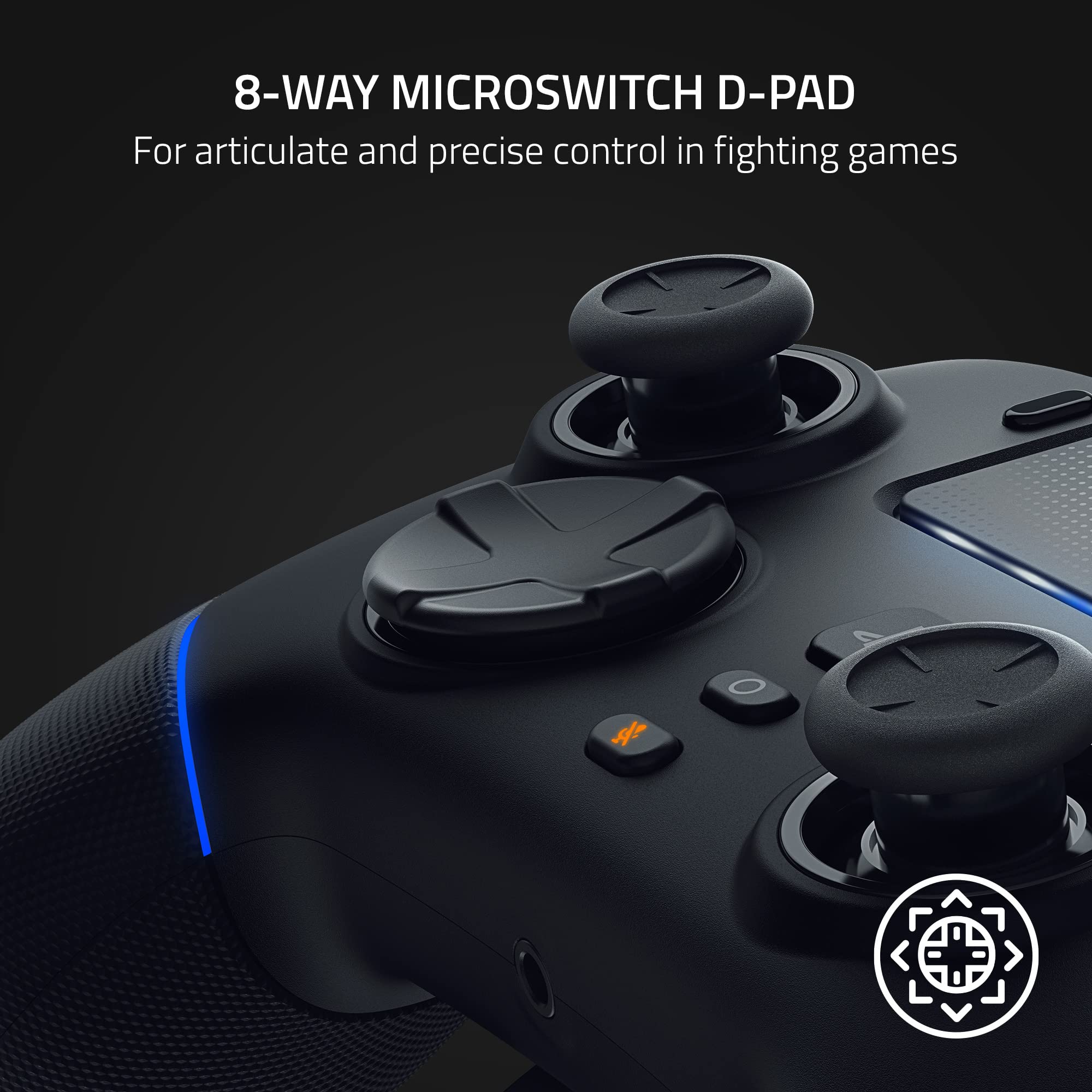 Razer Wolverine V2 Pro - Wireless Pro Gaming Controller for PS5 Consoles and PC (HyperSpeed Wireless, Mecha-Tactile Action Buttons, 8-Way Microswitch D-Pad, HyperTrigger) Black - Like New