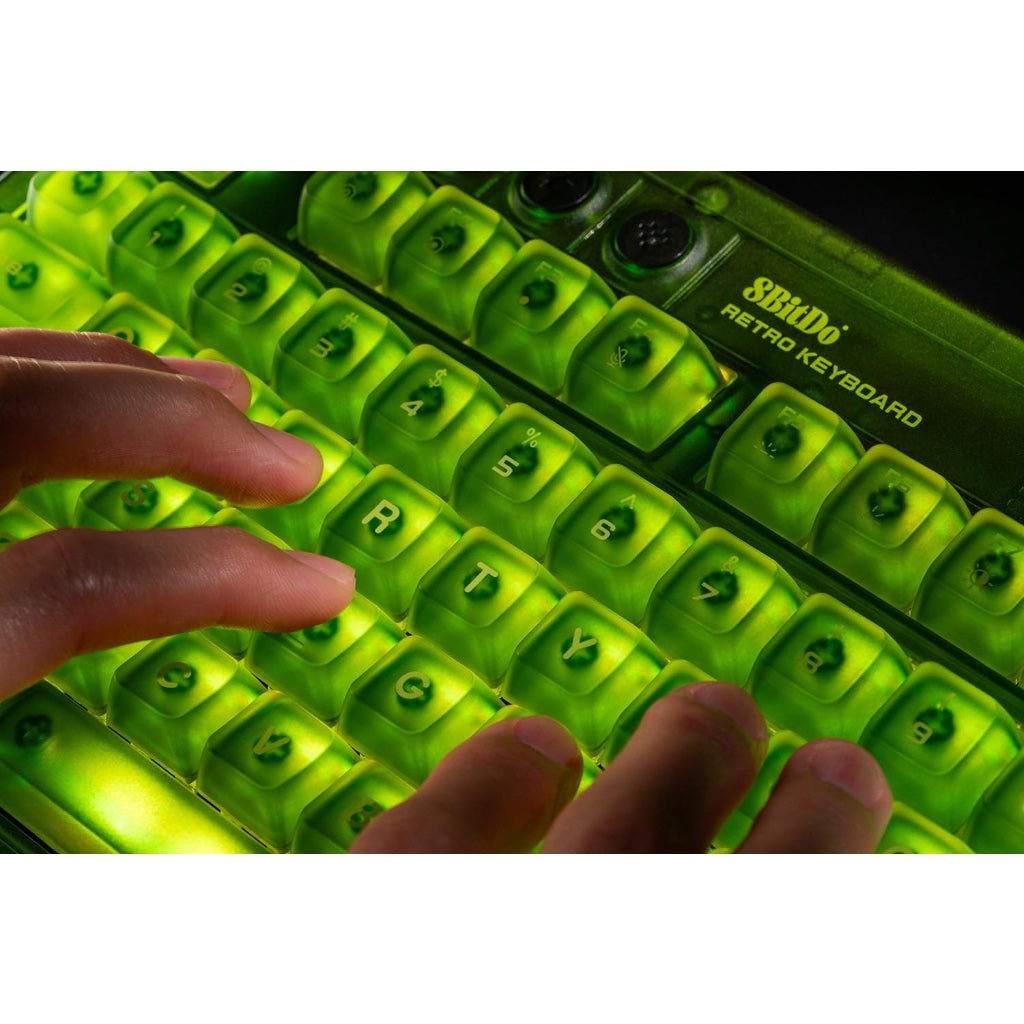 8Bitdo Retro 87 Mechanical Keyboard with RGB Backlight, Bluetooth/2.4G/USB-C Hot Swappable Wireless Gaming Keyboard for Windows and Android - Xbox Edition (Officially Licensed) - QWERTY US Layout - Like New