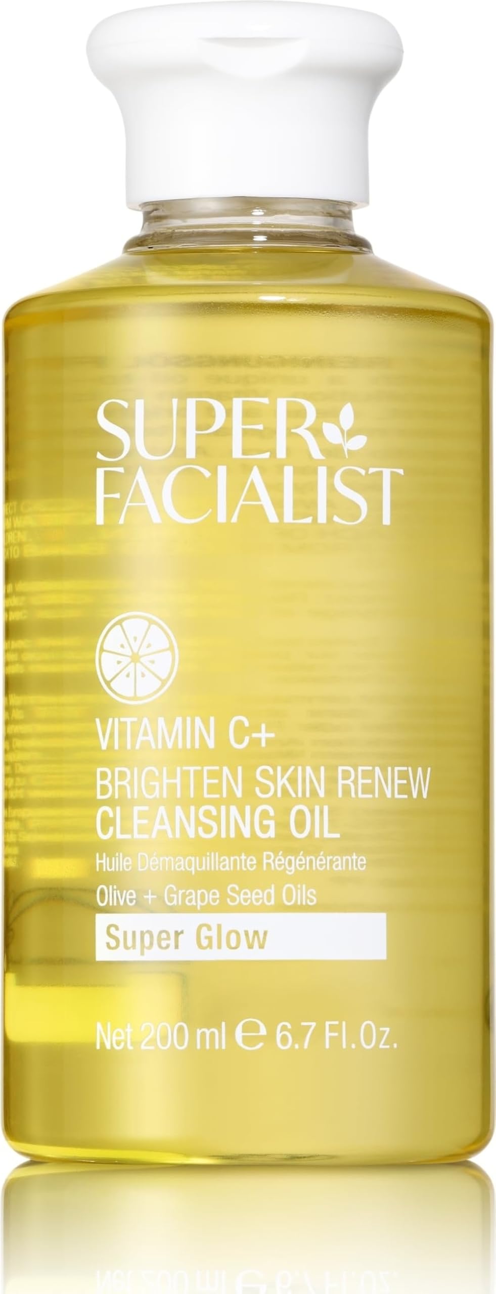 Super Facialist Vitamin C Cleansing Oil - Gentle Face Wash for Women, Removes Waterproof Makeup, Deep Pore Cleanser, Suits All Skin Types, Radiant & Soft Skin, 200ml - New