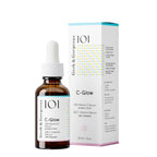 Geek & Gorgeous 101 C-Glow - 15% Vitamin C Serum, super-light + Ferulic acid & vitamin E, gives environmental protection, boost collagen & evens skin tone - all skin types, 30ml - New