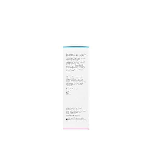 Geek & Gorgeous 101 C-Glow - 15% Vitamin C Serum, super-light + Ferulic acid & vitamin E, gives environmental protection, boost collagen & evens skin tone - all skin types, 30ml - New