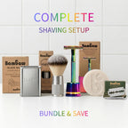 Bambaw Double Edge Safety Razor Men, Metal Single Blade Razor for Men, Manual Shave with Balanced Weight for Full Control, Plastic Fee and Reusable, No Blade Included (Rainbow) - New