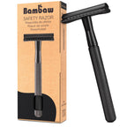 Bambaw Double Edge Safety Razor Men, Metal Single Blade Razor for Men, Manual Shave with Balanced Weight for Full Control, Plastic Fee and Reusable, No Blade Included (Rainbow) - New