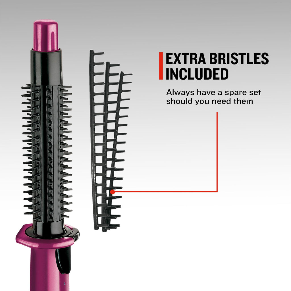 Remington Flexibrush Steam Hair Styler for Short or Long Hair (Creates Waves, Curls & Body, Steam Function for Gentle Styling, Ceramic Coating for Even Heat, Curl Release, 60 Second Heat Up) CB4N - Damaged Box